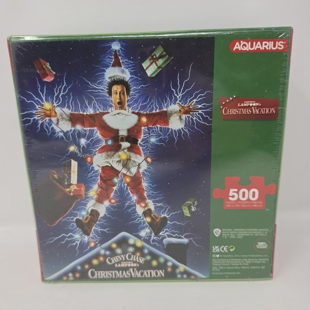 Chevy Chase National Lampoon's Christmas Vacation Aquarius 500 pc Puzzle NEW